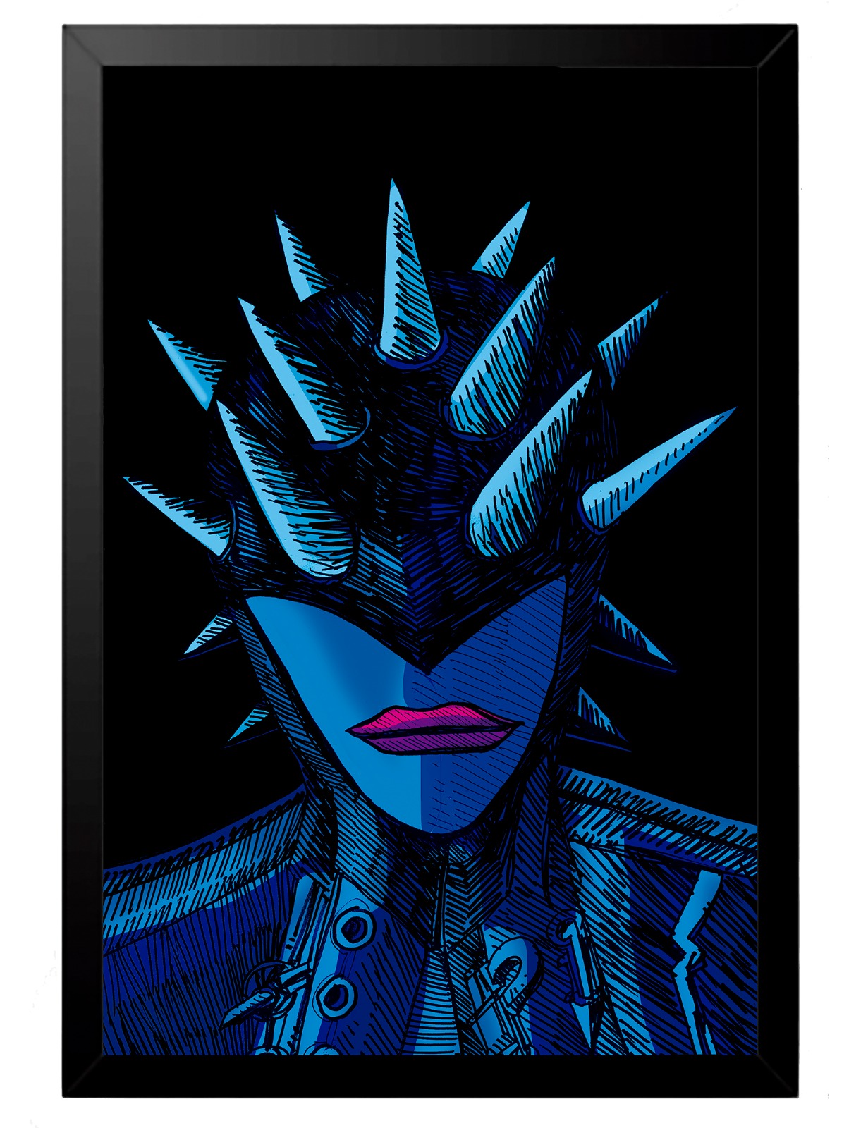 ARTE ORIGINAL em moldura, Modelo 5 - SÉRIE EM CORES